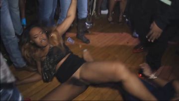 A collection of drunk girls, women, naked at home and on the streets 518