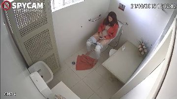 CCTV camera caught her fingering 03