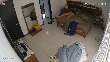 CCTV camera caught her fingering 73