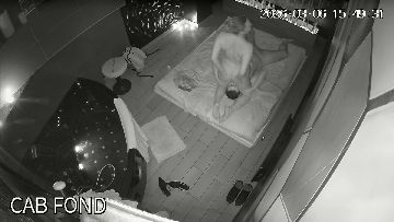 Erotic massage caught on ip cam 02