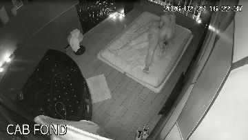 Erotic massage caught on ip cam 21