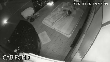 Erotic massage caught on ip cam 61