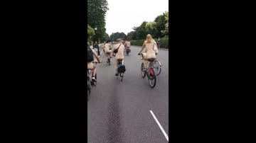 Girls of the London WNBR (world naked bike ride) 02