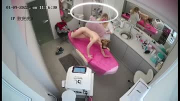 Hidden cam caught all of her hair removal treatment 09