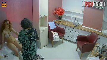 Hidden cam caught all of her hair removal treatment 105