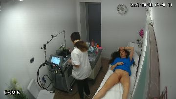 Hidden cam caught all of her hair removal treatment 67