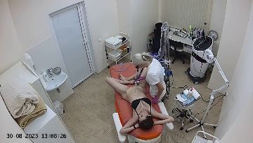 Hidden cam caught all of her hair removal treatment 73