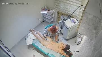 Hidden cam caught all of her hair removal treatment 83