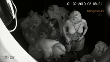 Hidden cam caught private naked dance in strip cub