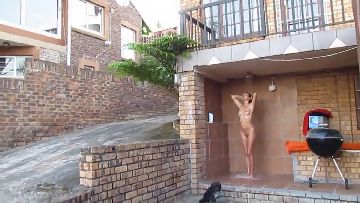Hidden camera caught her dress and undress before shower 432