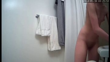 Hidden camera caught her dress and undress before shower 98