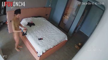 Naked babe spied with a hidden ip camera 01