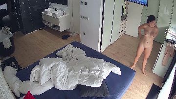 Naked babe spied with a hidden ip camera 13