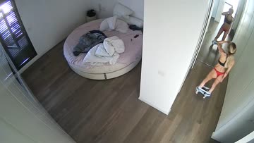 Naked babe spied with a hidden ip camera 23