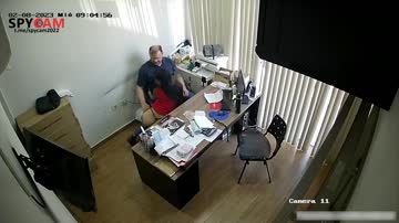 Office blowjob on hidden camera