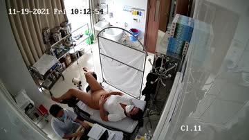 Real hidden camera in gynecological cabinet 24